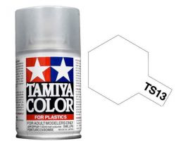 Paint Tamiya Color Spray for Plastics TS-13 Clear Gloss. 100ml Spray Can