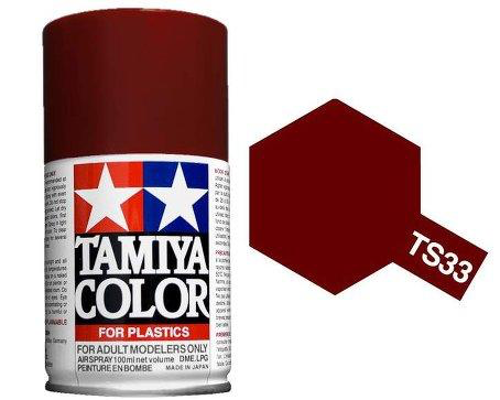 Paint Tamiya Color Spray for Plastics TS-33 Dull Red. 100ml Spray Can