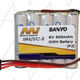 Battery NiMh MI Rx Battey Eneloop 800mA AAA 6V  Flat JR