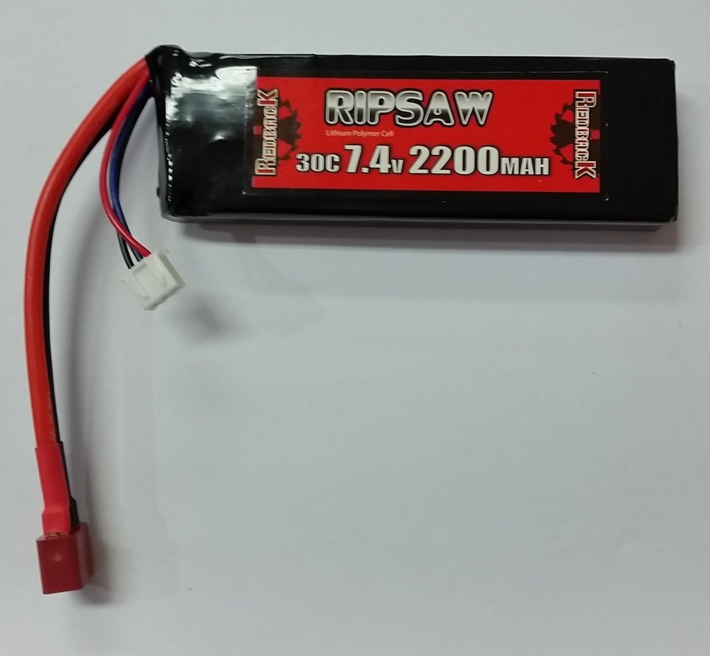Battery LiPo Lipo Battery 7.4V, 2200MAH 30C, TX Size