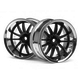 Wheels HPI Work XSA 02C Wheel 26mm Chrome/Black (6mm Offset)