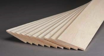 Wood Balsa Balsa Sheet 3/16x4x48 (5x100x1220)