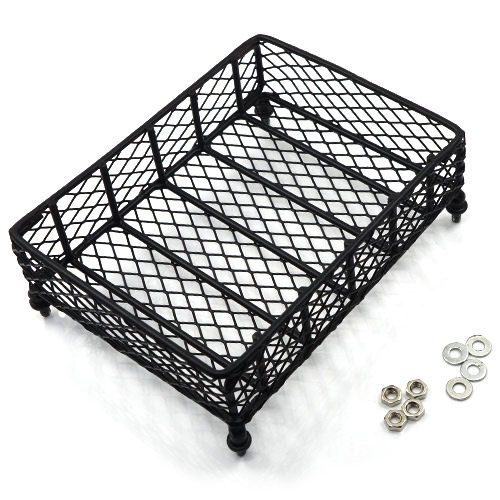 Parts Yeah Racing 1/10 RC Rock Crawler Accessories Metal Mesh Wire Luggage Tray Type D  (13cm X 10cm X 3.5cm)