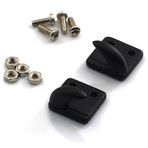 Parts Yeah Racing 1/10 RC Rock Crawler Accessories Bolt on Hooks / Off Centre Black