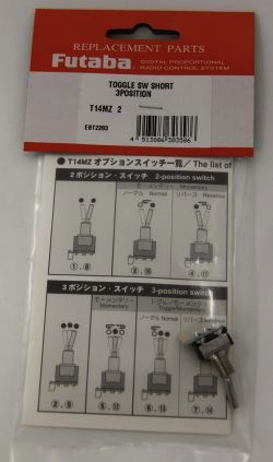 Parts Futaba Toggle Switch Top 3TF101E (3-Pos Toggle Short)(14MZ)