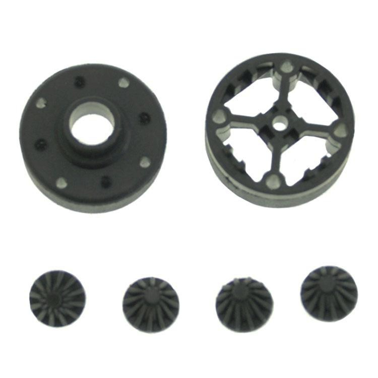 Parts HBX Diff. Pinions + Diff Case (Vortex/Groundcrusher 4WD)