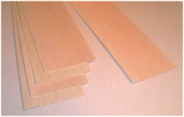 Wood Balsa Balsa Sheet 1/16x4x48 (1.5x100x1220)