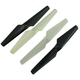 Parts ARES Propeller/Rotor Blade Set (2 Black/2 White) suit Ethos HD/FPV