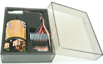 Elect Speed Cont Vision RS540 55T Brushed Motor+Esc Combo