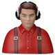 Aircraft GP 1/5 Pilot Scale Civilian Red