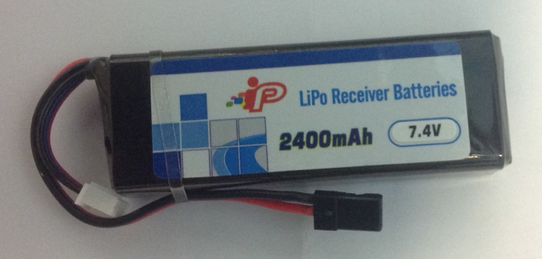 Battery LiPo Intellect LIPO 2400Mah Receiver Pack JR Plug (Flat Pack Style)