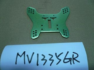 Parts GV Shock Tower - Rear 4mm Green suit Dominiator