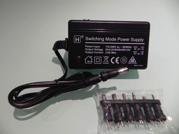 Charger DT 2 Amp Multi-Voltage Power Adapter.