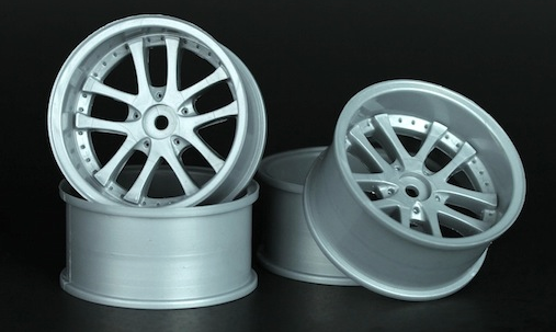 Wheels OOSpeed Big size 2.2 LX 10 Spokes offset 7 Drift 56x28mm (bright silver) 4pcs./set