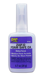 Glue CA ZAP Adhesive-O Foam Safe Pacer