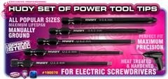 Tools Hudy Set Of Power Tool Tips 2.0, 2.5, 3.0mm + 4.0, 5.8 Phillips