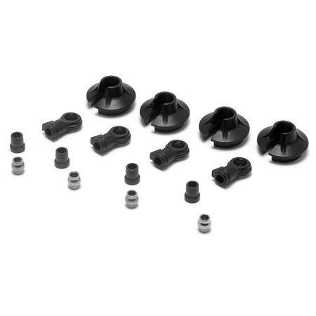 Parts Losi 15mm Shock Ends, Cups, Bushing: 8B 2.0