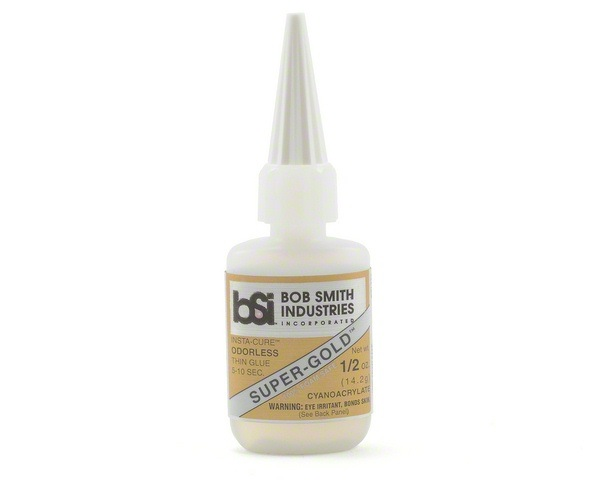 Glue CA BOB SMITH Super-Gold Thin Odorless 1/2oz