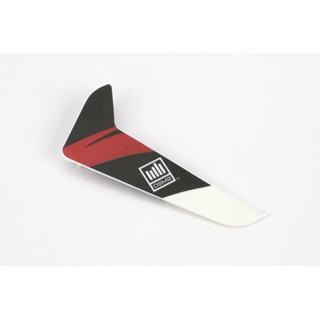 Heli Elect Parts Blade Vertical Fin w/Red Decal: 120SR