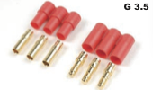 General Gforce 3.5mm Gold Connector, 3 Pins Male + Female (1Set)