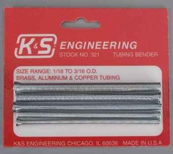 Tools K&S Tubing Bending Kit (Springs)