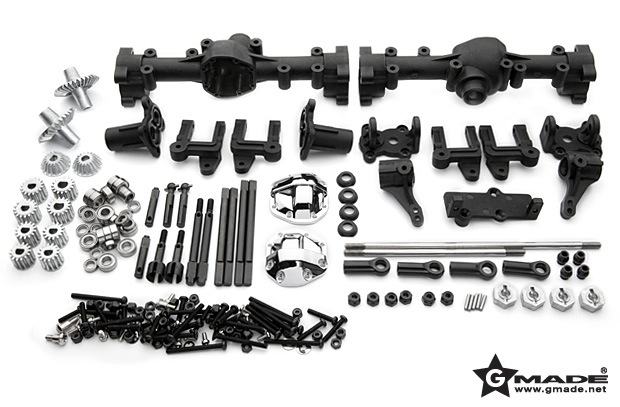 Parts Gmade R1 Front and Rear Portal Axle Set