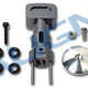 Heli Elect Parts TRex450 Metal Rotor Housing Blue