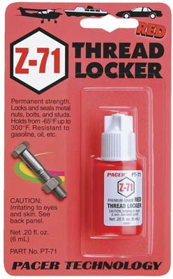 Glue CA Pacer Thread Locker Red 1oz