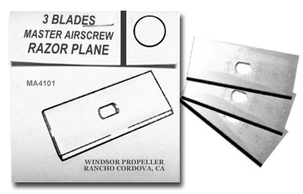Tools Master Airscrew Razor Plane Rep Blades 3/pk
