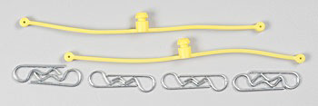 Parts Dubro Body Clip Retainer Yellow