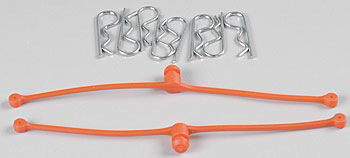 Parts Dubro Body Clip Retainer Orange
