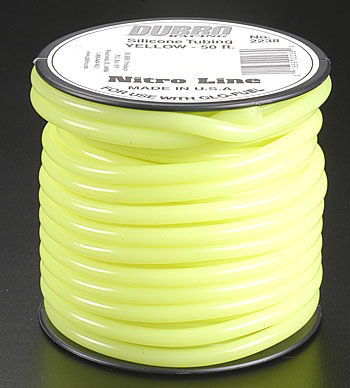 General Dubro Silicone Fuel Tube Nitro Yellow 3ft Length