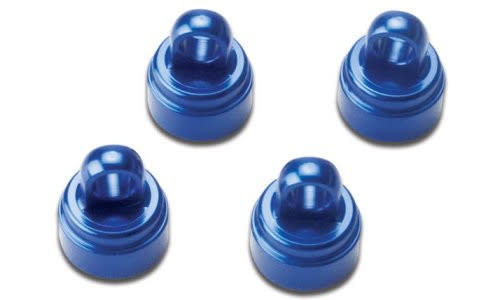 Parts Traxxas Alum Shock Caps Blue Anodized