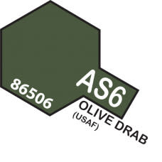 Plastic Kits TAMIYA AS-6 Olive  Drab (USAAF) Spray Can