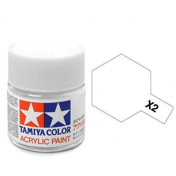 Paint Tamiya Color Mini Acrylic Paint (Gloss)  X2 White