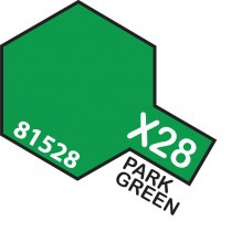 Paint Tamiya Color Mini Acrilic Paint X-28 Park Green. (Gloss)