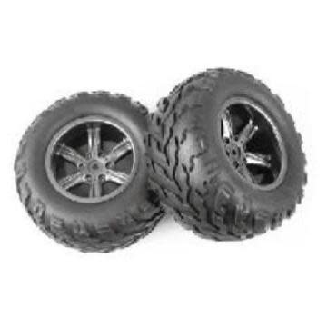 Wheels BLACKZON  Warrior Assembled Wheel/Tire (Dark Grey)