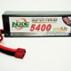 Battery LiPo NXE 11.1v 5400mah 60c H/case Lipo w/Deans