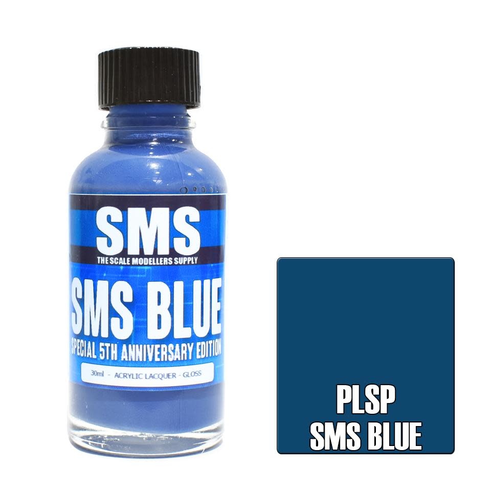 Paint SMS Premium Acrylic Lacquer SMS BLUE - SPECIAL 5th ANNIVERSARY EDITION 30ml