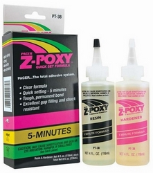 Glue Pacer Epoxy Adhesive,Z-Poxy 5 MIN, 8ox Set