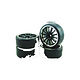 Wheels VISION RC  1/10 Drift 14-Spoke Tire Set 4