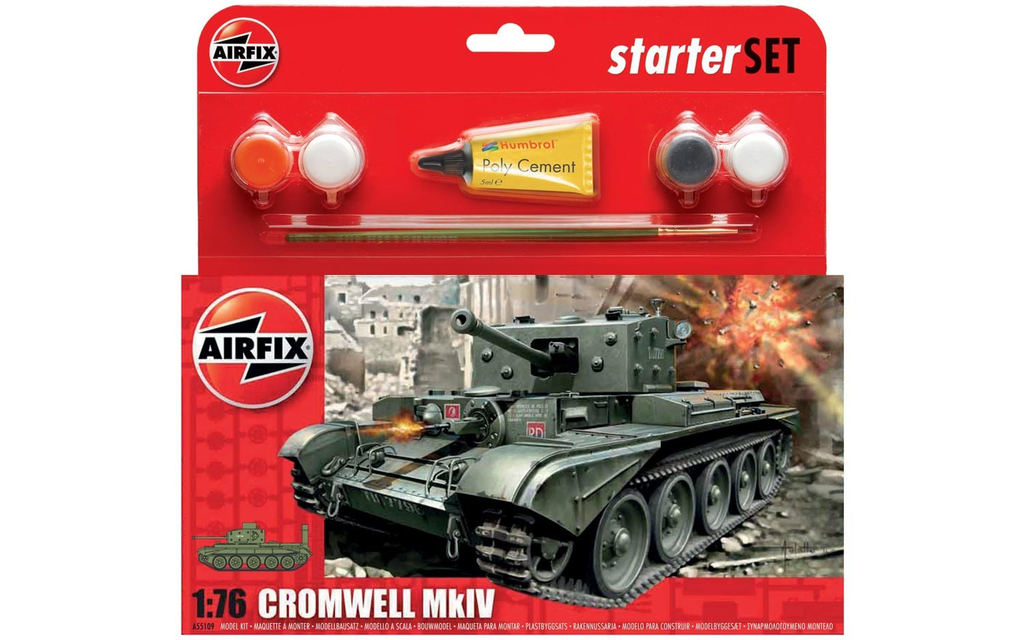 Plastic Kits Airfix Cromwell MkIV Tank Starter Set 1:76