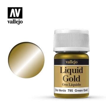Plastic Kits VALLEJO Model Colour Metallic Green Gold (Alcohol Base) 35 ml Acrilic Paint