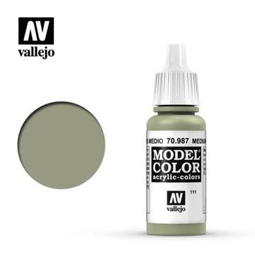 Plastic Kits VALLEJO Model Colour Medium Grey 17 ml Acrylic Paint