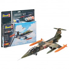 Plastic Kits REVELL  F-104 G Starfighter NL/B -  1:72 Scale (includes paint, brush & glue)