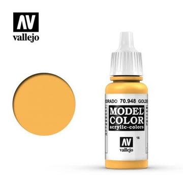 Plastic Kits VALLEJO Model Colour Golden Yellow 17 ml Acrylic Paint