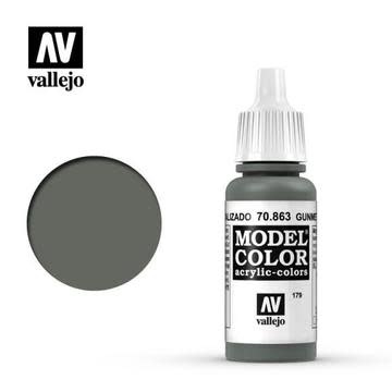 Plastic Kits VALLEJO Model Colour Metallic Gunmetal Grey 17 ml Acrylic Paint