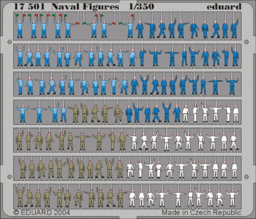 Plastic Kits EDUARD 1/350 Naval Figures Photo Etched Set