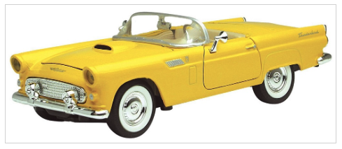 Diecast MOTORMAX 1:24 Scale - 1956 Ford Thunderbird Convertible (American Classics)