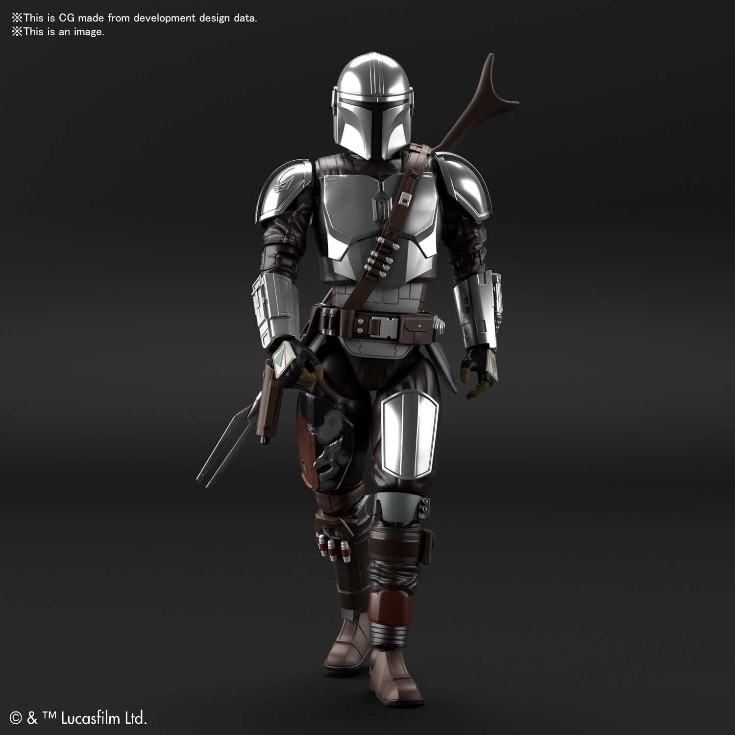 Plastic Kits Bandai STAR WARS (p) 1/12 Scale - The Mandalorian (Beskar Armor) Silver Coating Ver.